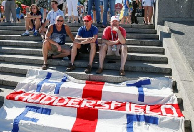 Torcedores ingleses em Volgogrado