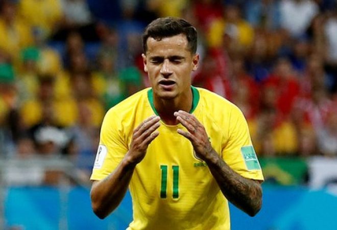 Philippe Coutinho lamenta chance perdida em jogo Brasil x Suíça