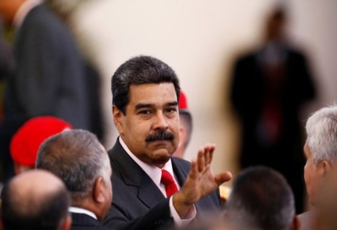 Presidente da Venezuela, Nicolás Maduro, em Caracas