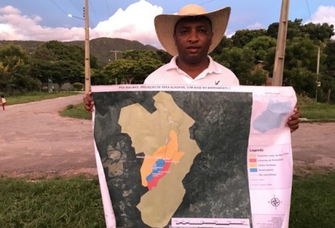 Vilmar de Souza Costa, presidente da Associação Quilombo Kalunga, posa para foto