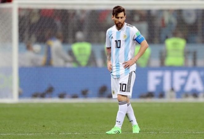 Messi lamenta derrota da Argentina para Croácia