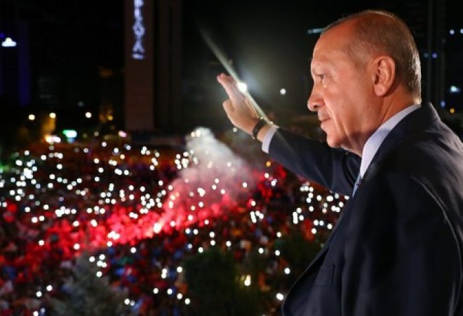 Presidente turco reeleito, Tayyip Erdogan