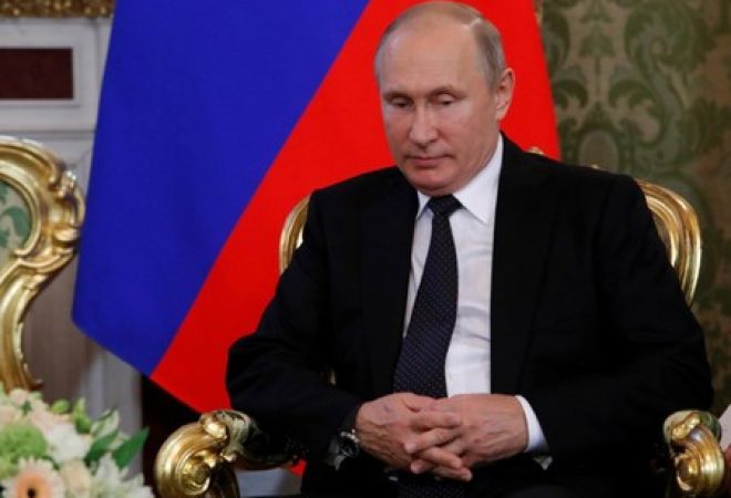 Presidente russo, Vladimir Putin, em Moscou