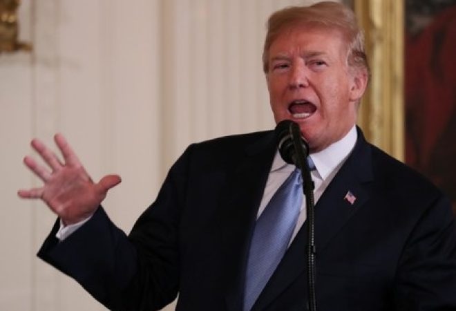 Trump fala durante evento em Washington
