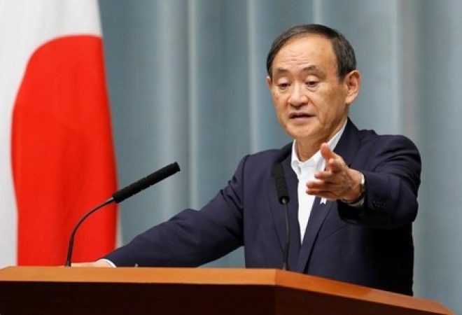 Secretário-chefe do gabinete japonês, Yoshihide Suga