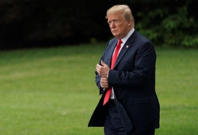 Presidente dos EUA, Donald Trump, em Washington