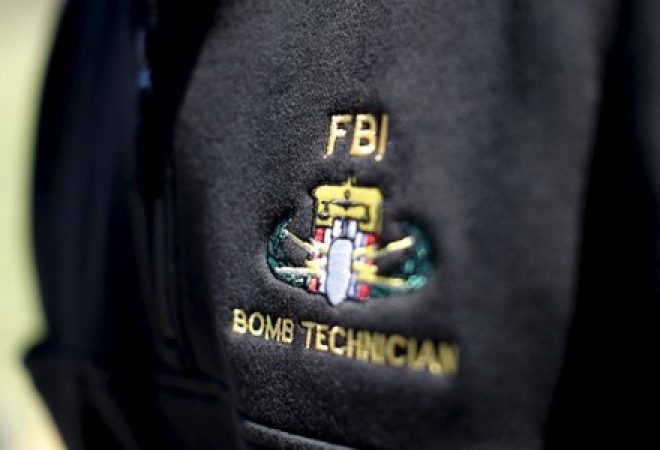 Logo do departamento de especialistas em bomba do FBI