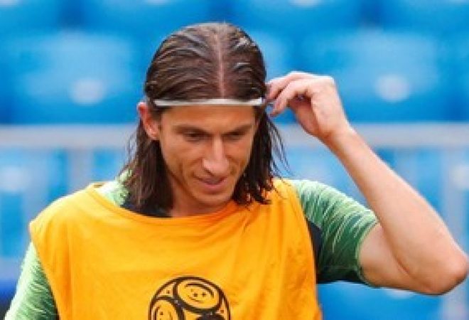 Lateral brasileiro Filipe Luís