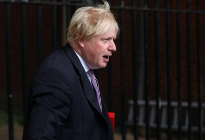 Ex-secretário de Relações Exteriores do Reino Unido, Boris Johnson