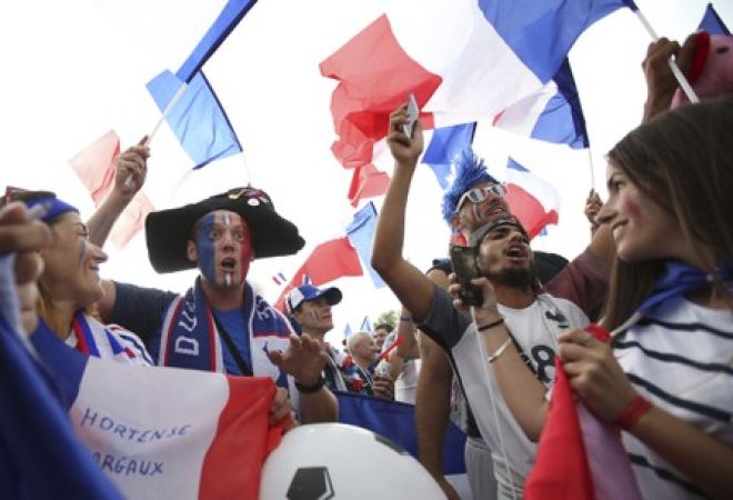 Torcedores franceses na Rússia para a Copa do Mundo