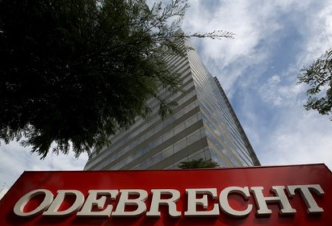 The headquarters of Odebrecht SA is pictured in Sao Paulo
