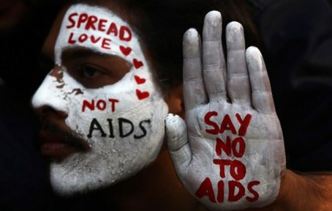 Campanha contra Aids em Chandigarh, Índia