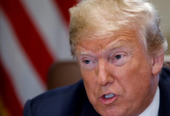 Presidente dos Estados Unidos, Donald Trump, na Casa Branca, em Washington