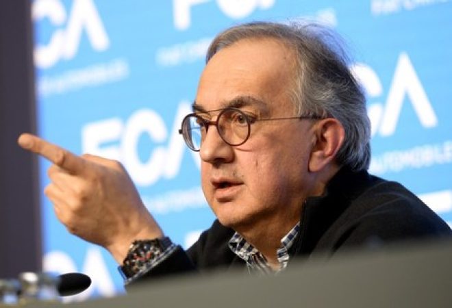 Sergio Marchionne, ex-presidente-executivo da Fiat Chrysler Automobiles, fala durante entrevista coletiva em Balocco