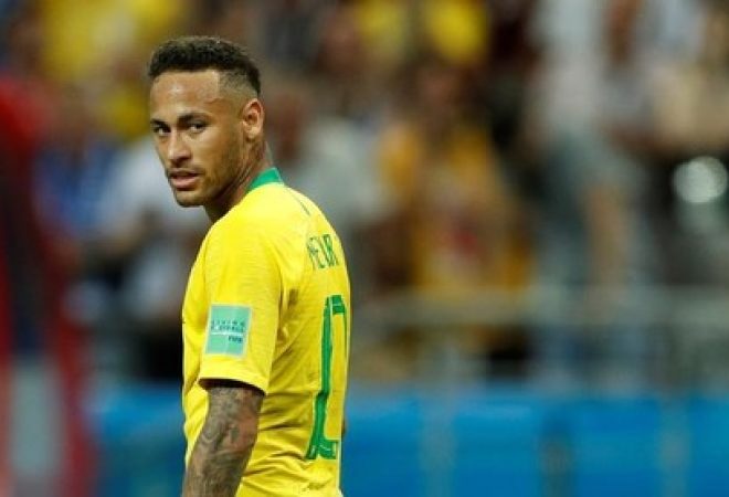 Neymar durante partida da Copa do Mundo