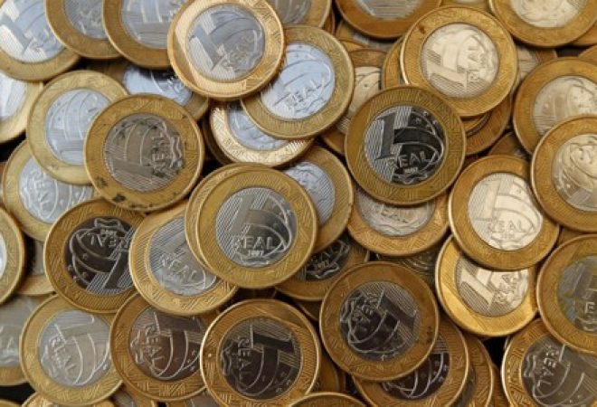 Imagem ilustrativa de moedas de real