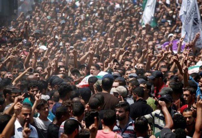 Funeral de militante do Hamas morto por ataque israelense na Faixa de Gaza