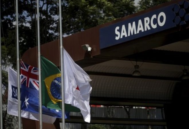 Sede da Samarco, uma joint venture da Vale e BHP Billiton em Mariana, no Estado de Minas Gerais