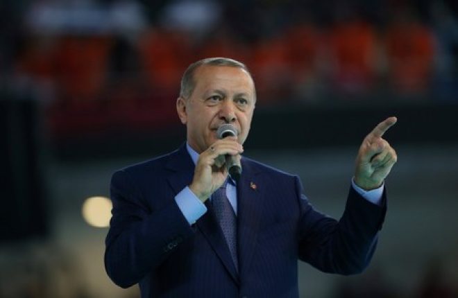 Presidente turco, Tayyip Erdogan, em Ancara