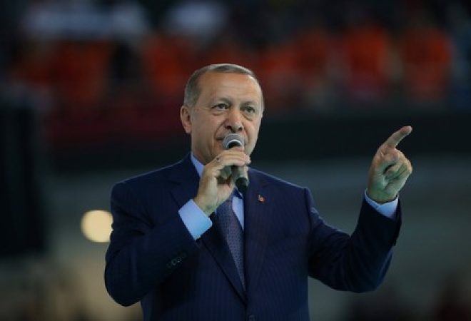 Presidente turco, Tayyip Erdogan, em Ancara