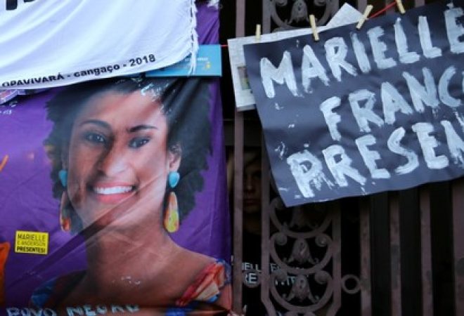 Cartaz de Marielle Franco no Rio de Janeiro
