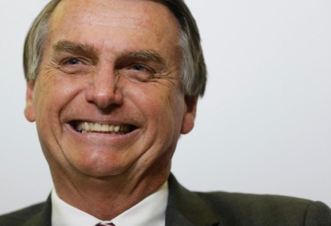 Candidato do PSL à Presidência da República, Jair Bolsonaro, durante debate em Brasília