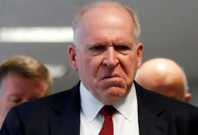 Brennan chega para audiência em comitê do Senado