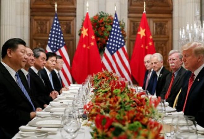 Donald Trump, presidente dos EUA, e Xi Jinping, presidente da China