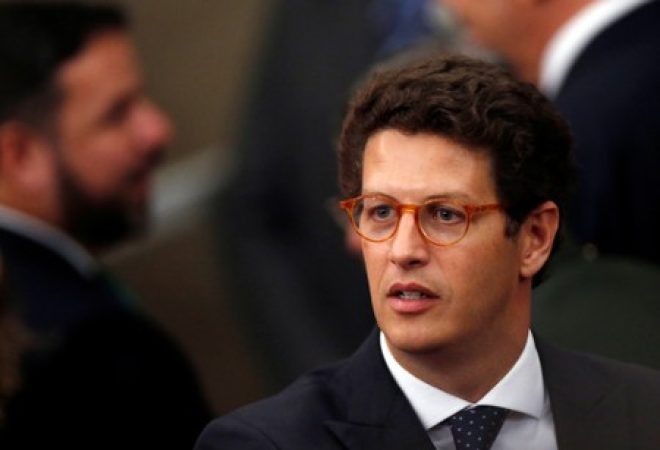 Ricardo Salles, futuro ministro do Meio Ambiente, é visto na cerimônia de diplomação do presidente eleito Jair Bolsonaro, em Brasília