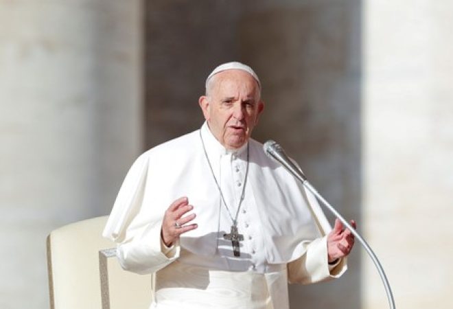 Papa Francisco na Praça de São Pedro, no Vaticano
