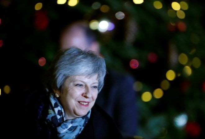 Theresa May em Londres
