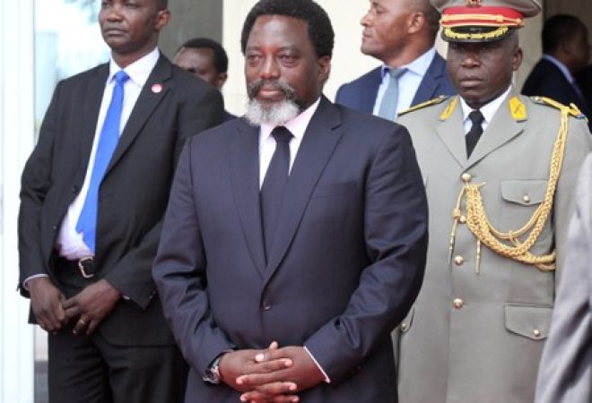 Presidente da República Democrática do Congo, Joseph Kabila, em Kinshasa