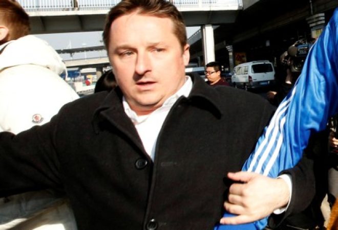 Empresário canadense Michael Spavor no aeroporto de Pequim