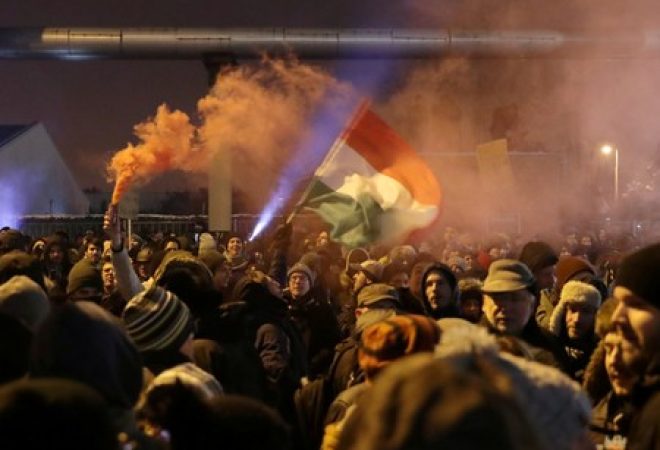Protesto em Budapeste