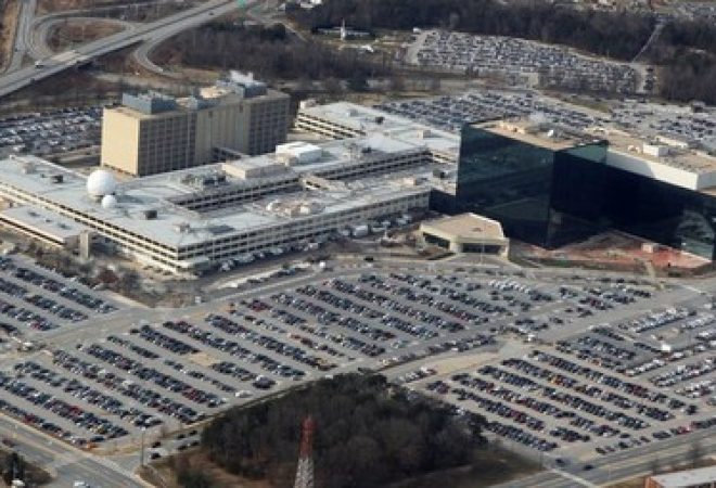 Visão aérea de sede da Agência de Segurança Nacional dos Estados Unidos (NSA) em Maryland