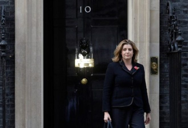 Secretária de Estado para o Desenvolvimento Internacional do Reino Unido, Penny Mordaunt, em Londres