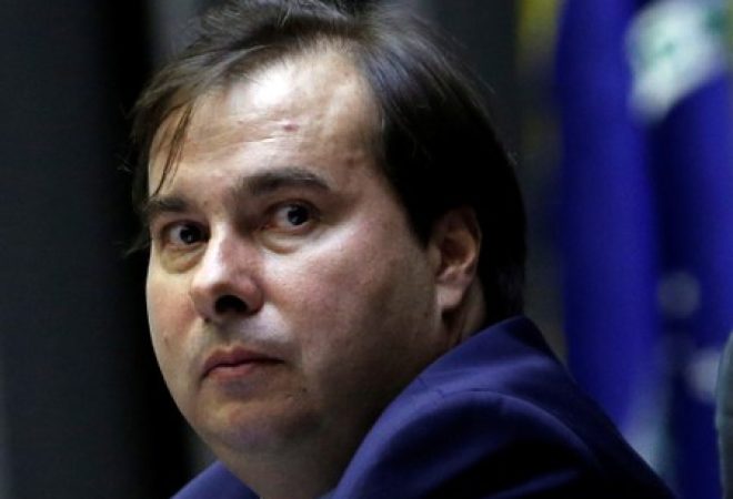 Presidente da Câmara dos Deputados, Rodrigo Maia, durante sessão da Casa