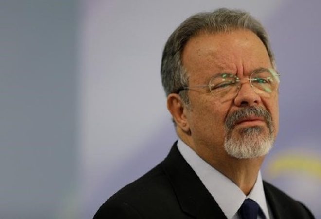 Ministro da Defesa, Raul Jungmann, durante entrevista coletiva em Brasília