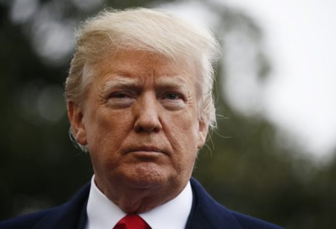 Presidente dos Estados Unidos, Donald Trump, em Washington