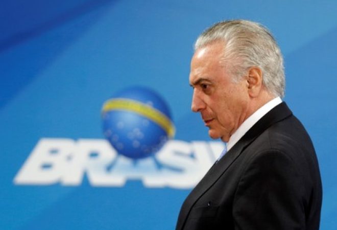 Presidente Michel Temer durante evento