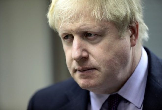 Secretário de Relações Exteriores britânico, Boris Johnson,  em Londres
