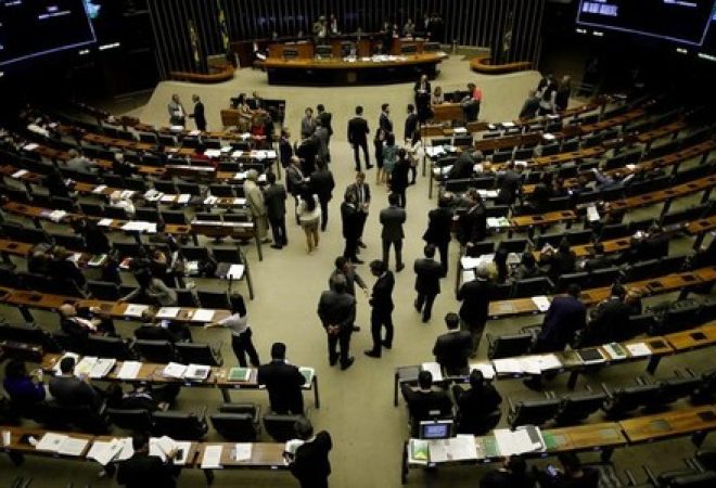 Vista geral da Câmara dos Deputados em Brasília