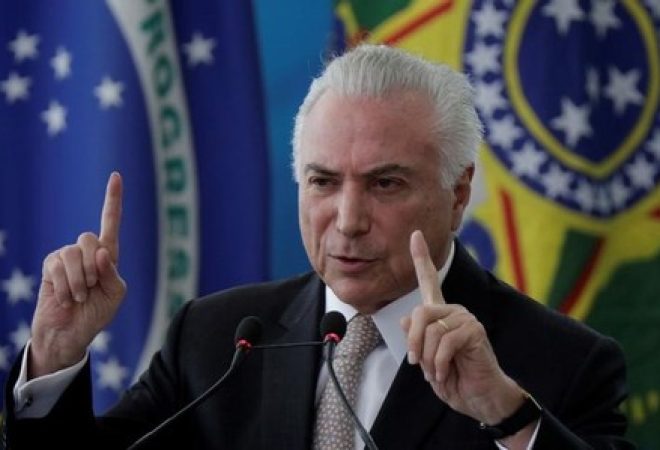 Presidente Michel Temer durante evento em Brasília