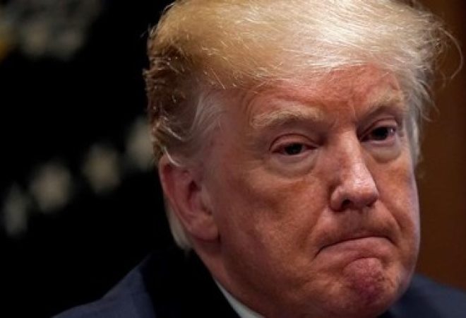 O presidente dos Estados Unidos, Donald Trump, durante encontro com membros do Congresso na Casa Branca, em Washington, EUA