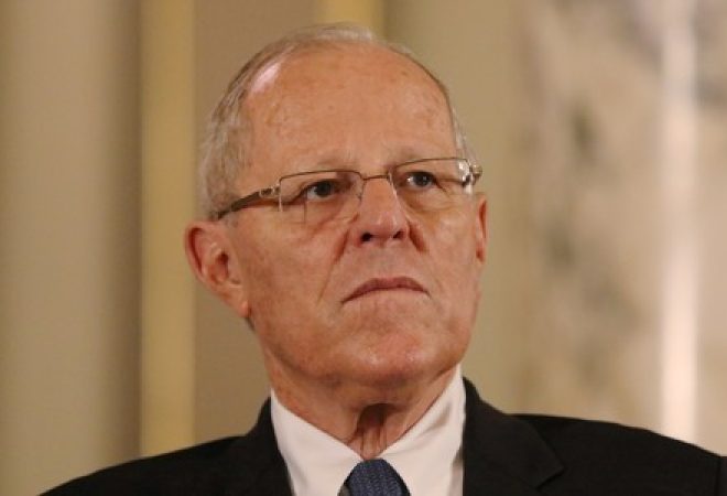 Presidente do Peru, Pedro Pablo Kuczynski, durante reunião em Lima