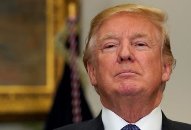 Presidente dos Estados Unidos, Donald Trump, em evento em Washington