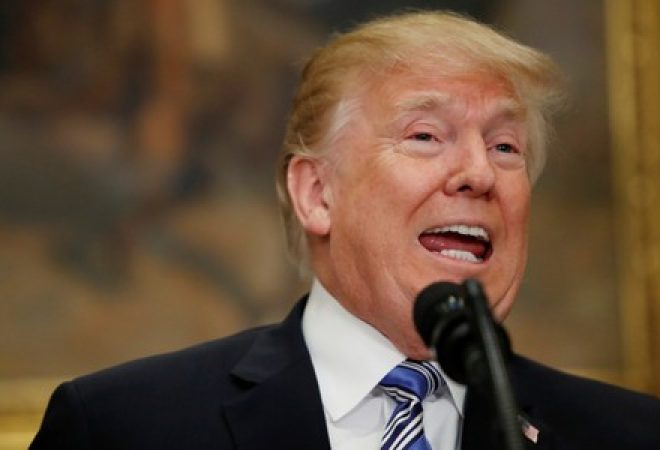 Trump durante evento em Washington