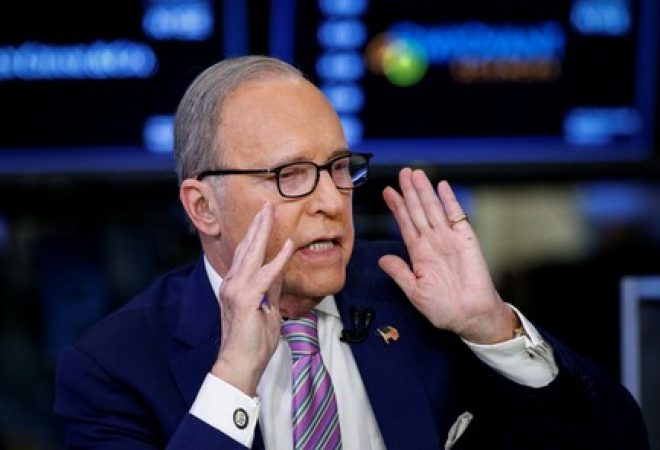 Analista econômico Larry Kudlow na CNBC em Nova York