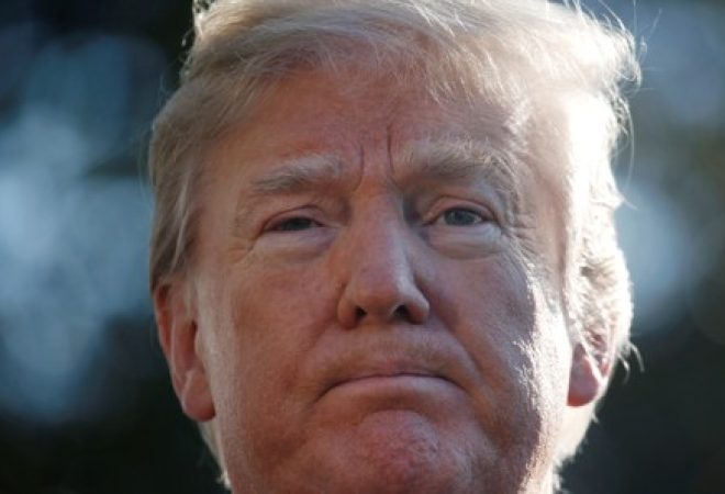 Presidente dos Estados Unidos, Donald Trump, na Casa Branca, em Washington