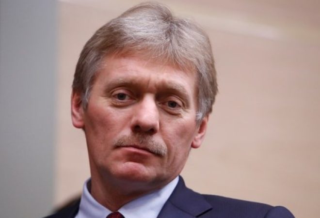 Porta-voz do Kremlin, Dmitry Peskov, durante reunião em Moscou